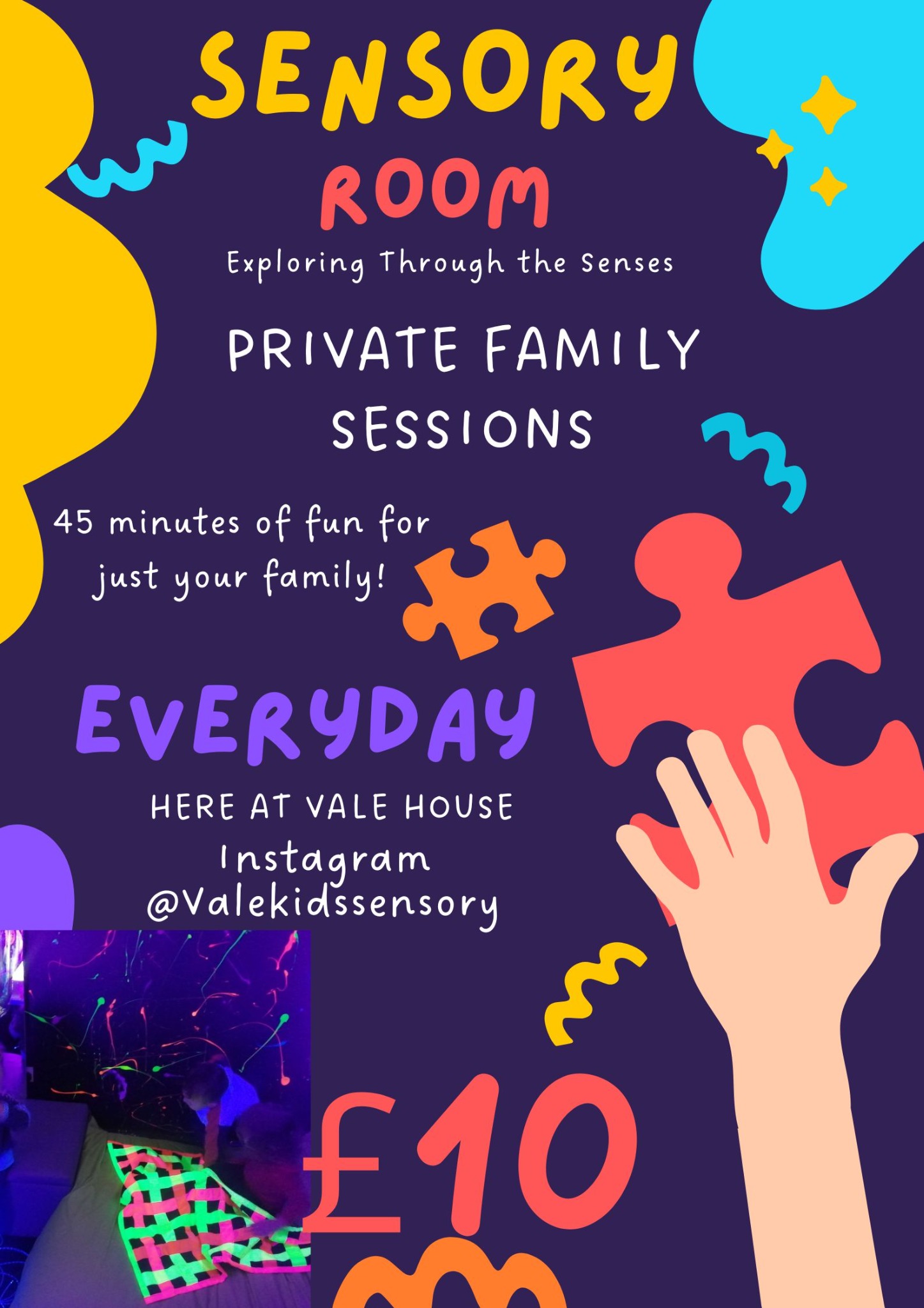 Vale House Sensory Room private family sessions